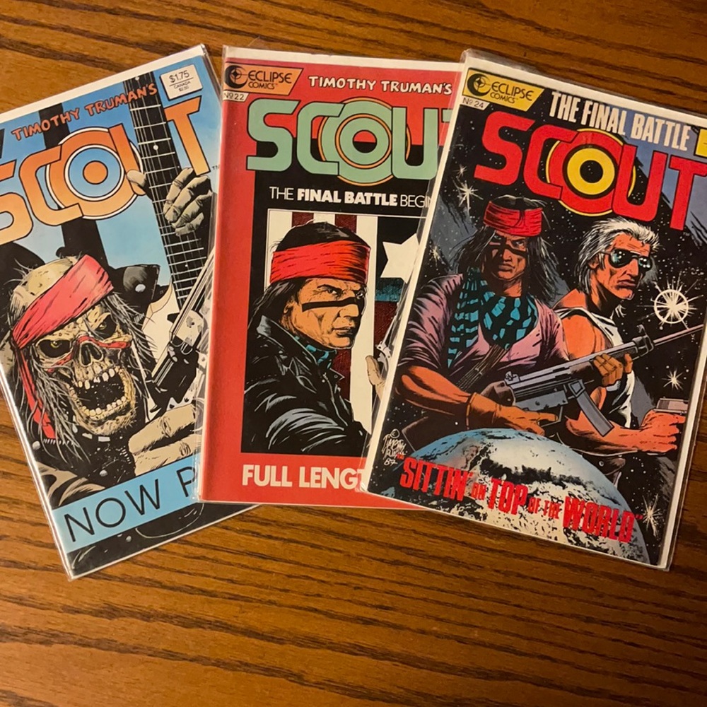 3 SCOUT comics - vintage